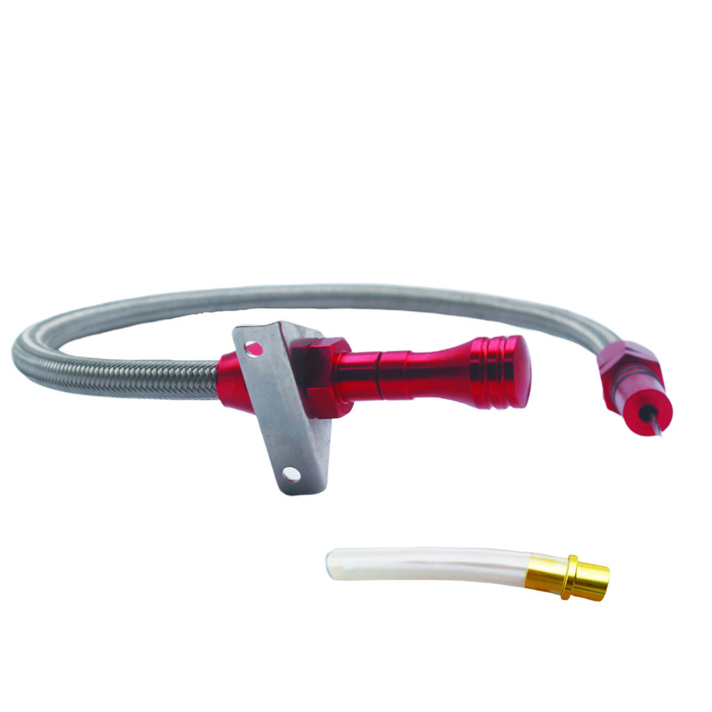 Flexible Automatic Transmission Dipstick For CHEVY GM 400 Turbo SBC BBC Red