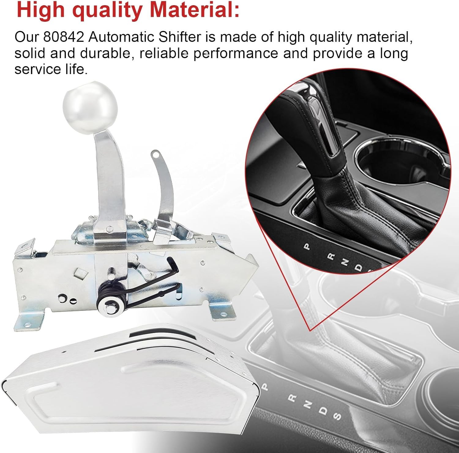 For B&M 80842 Pro Ratchet Automatic B&M Shifter for 3 & 4 Speed Transmission NEW