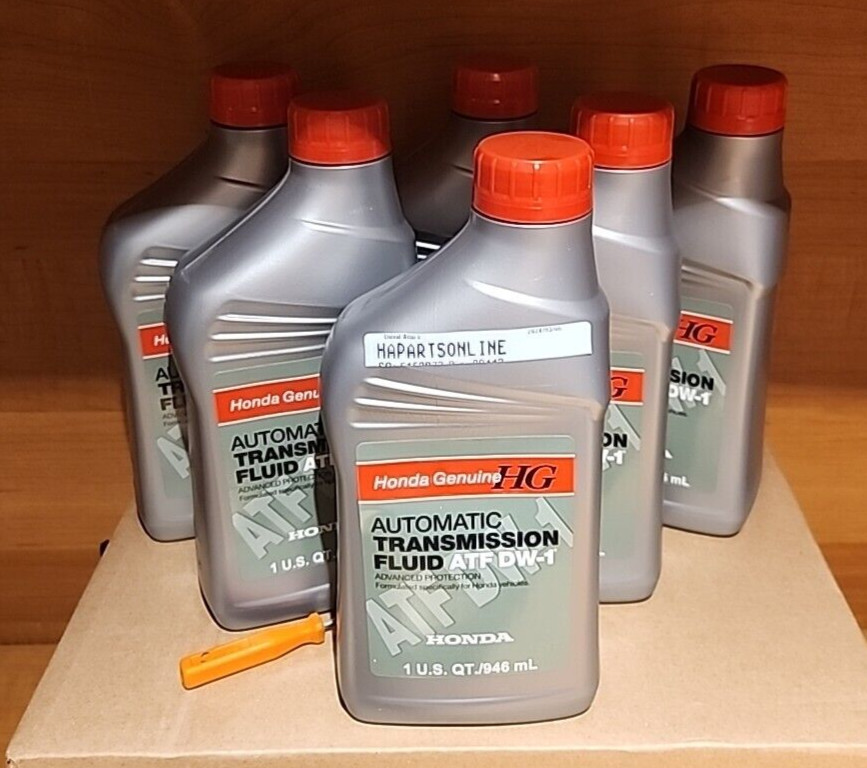 6 QTS HONDA OEM ATF DW-1 NEW AUTOMATIC TRANS FLUID Z1 NEW SEALED