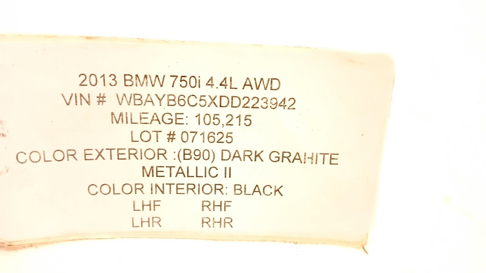 13-19 BMW F01 F02 750i 550i GT 650i A/T MECHATRONIC TRANSMISSION VALVE BODY 0716
