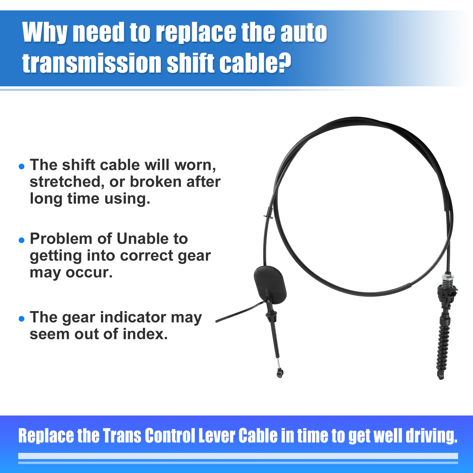 Gear Shift Cable Transmission Shifter Cable One Custom for Chevrolet for GMC
