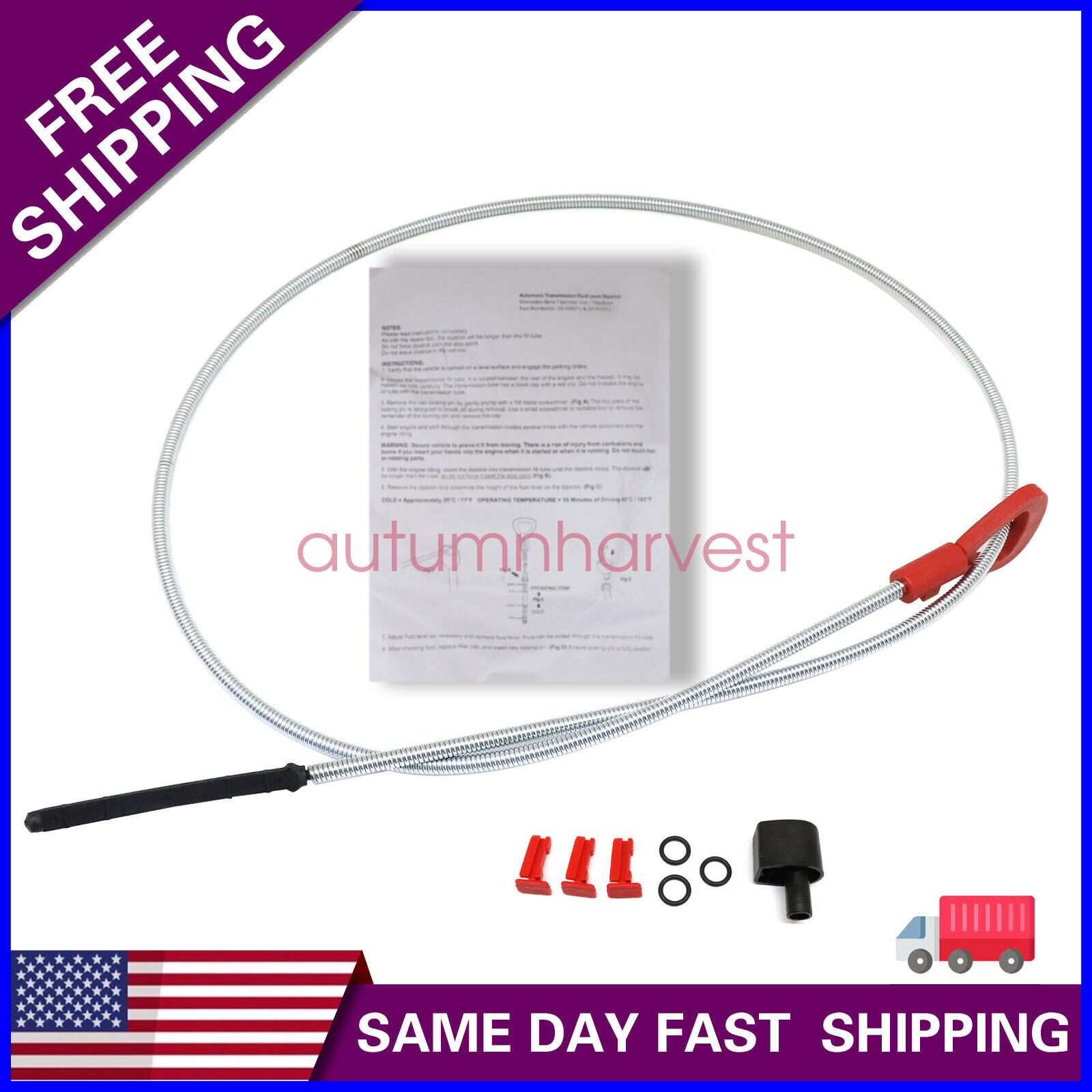 TRANSMISSION DIPSTICK fits Mercedes Benz Automatic Fluid 1405891521 + Pin & Seal