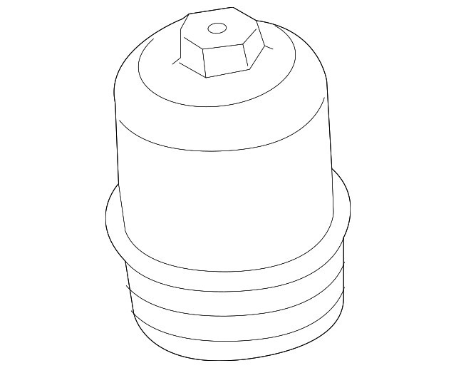 Genuine Volkswagen Filter Housing 02E-305-045