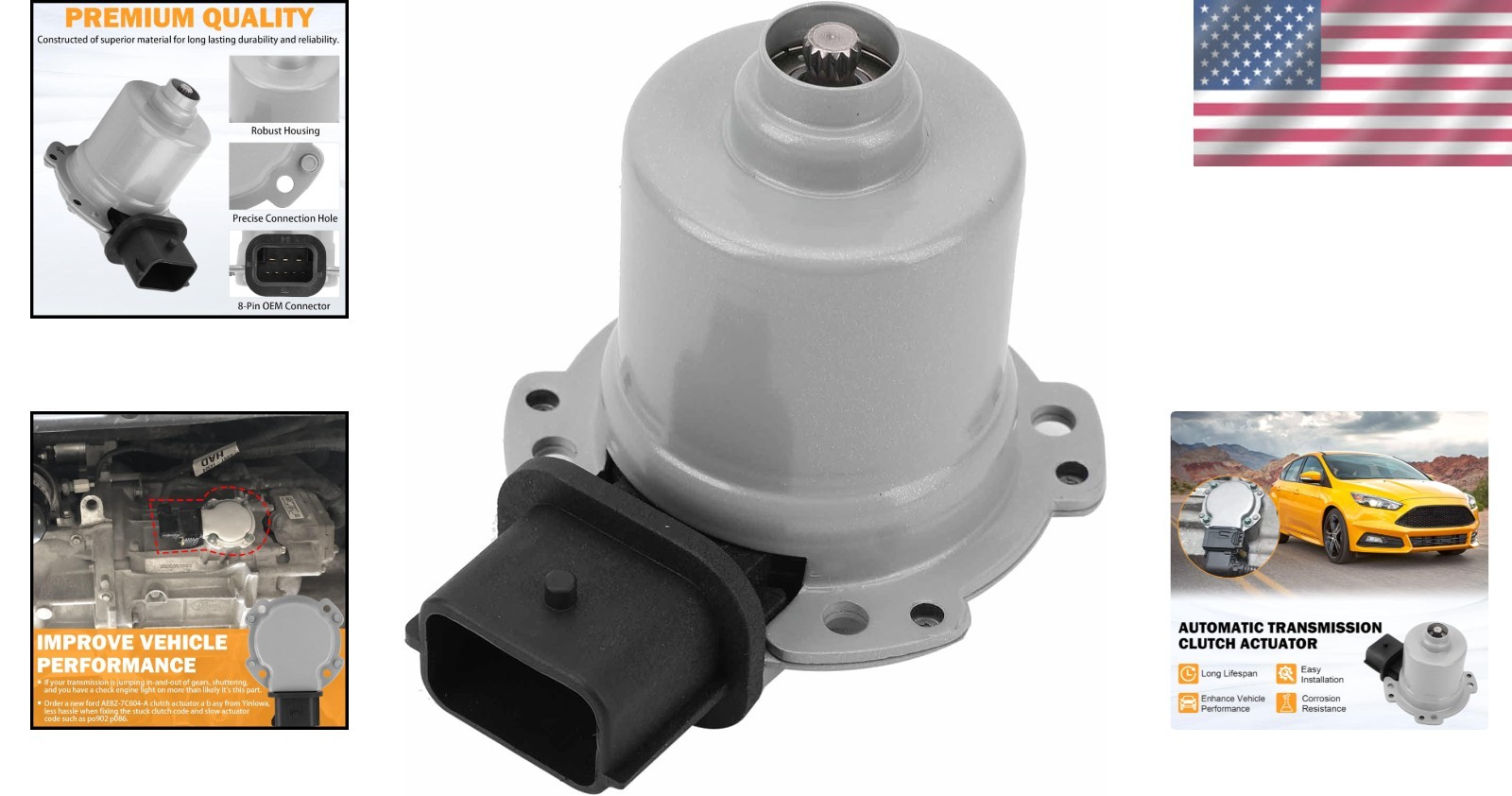 AE8Z7C604A Dual Clutch Actuator A & B for Ford Fiesta & Focus – OEM Replacement