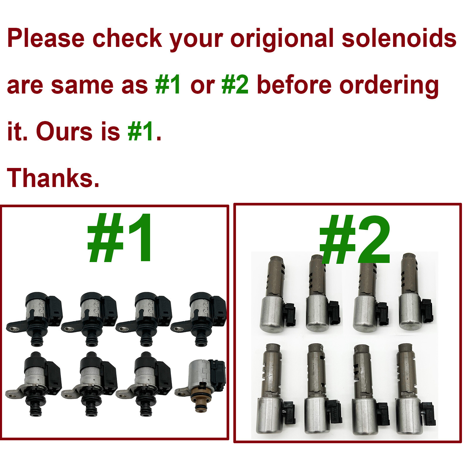 Original 8Pcs 5EAT Transmission Solenoids Kit 5-Speed for Subaru 31705-AA430