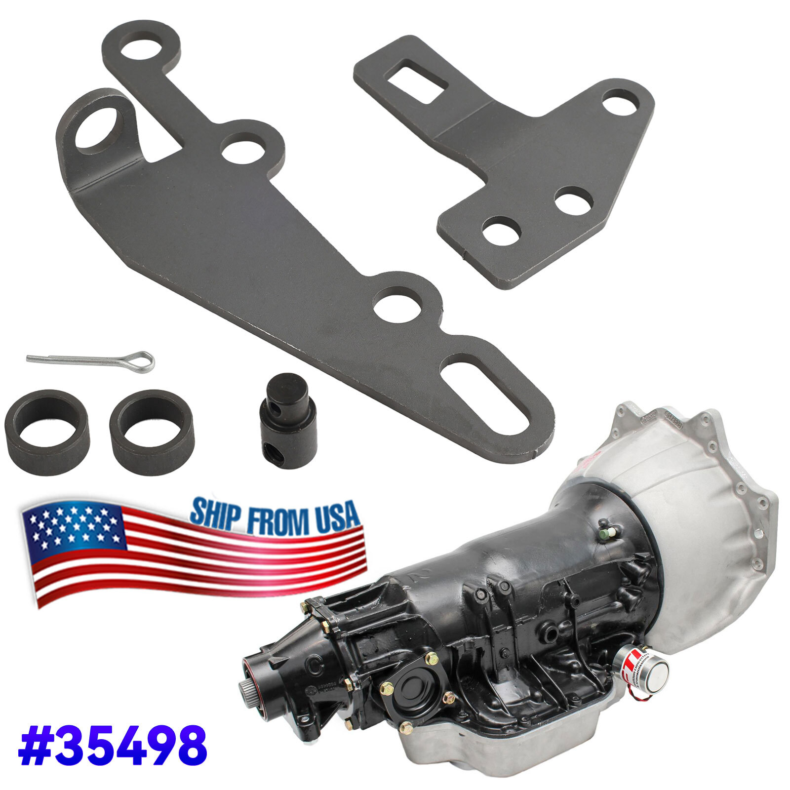 Cable Bracket & Shift Lever Kit Fit For GM TH400 TH350 TH250 200-4R 35498 700R4