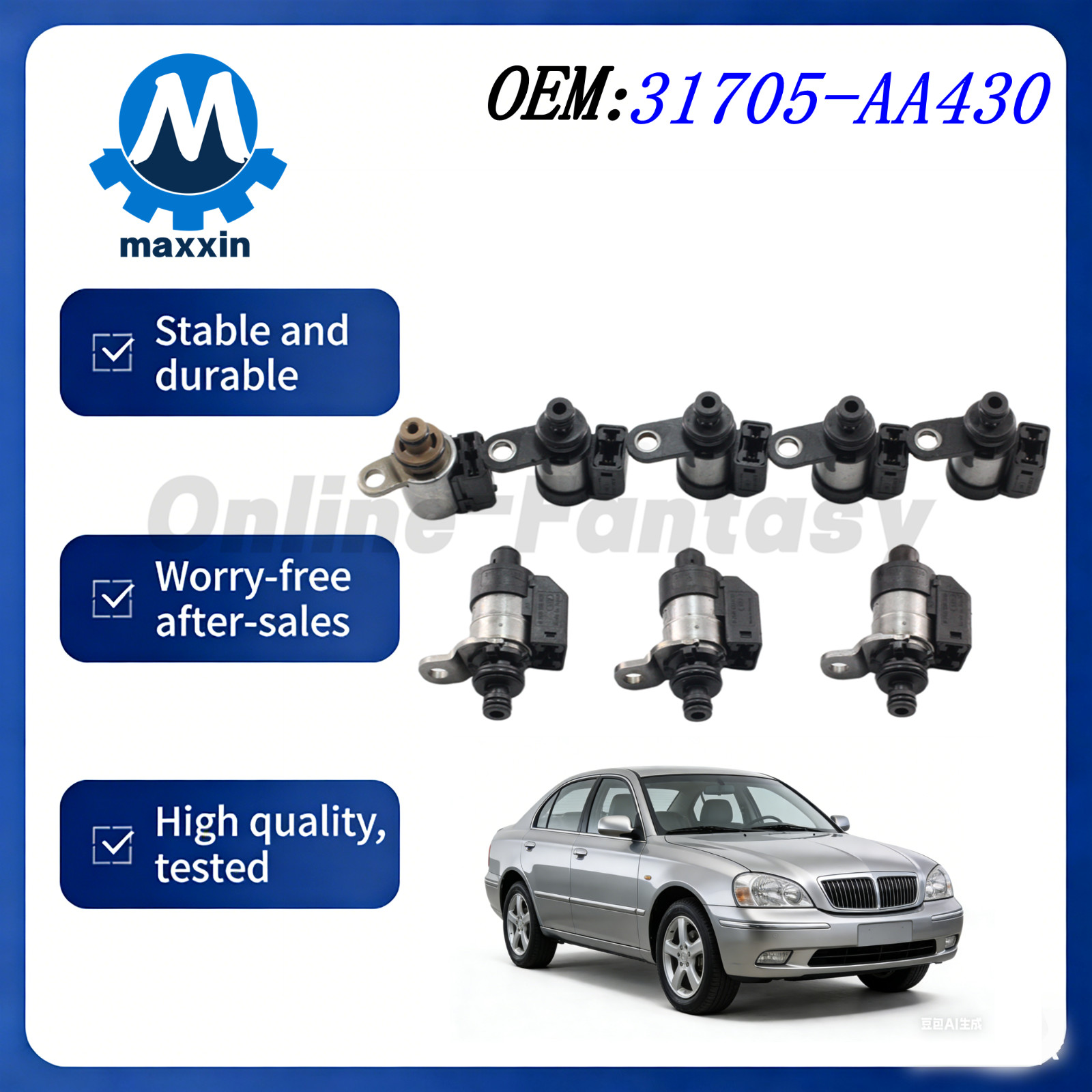 OE 5EAT Transmission Solenoid Kit 31705-AA430 For Subaru Outback Legacy Forester