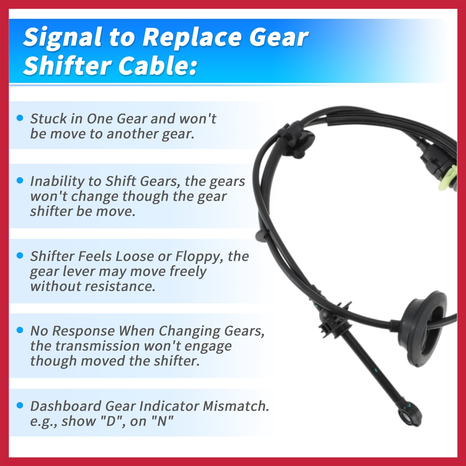 Auto Trans Gear Shifter Cable for Chevrolet Traverse for GMC Acadia