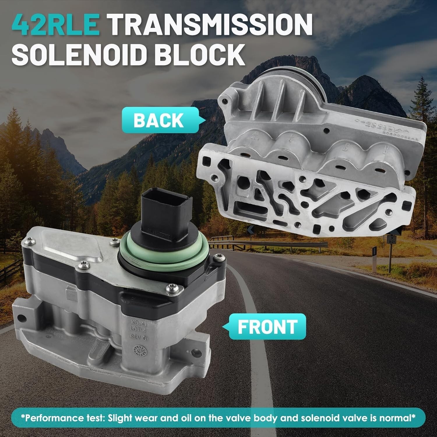 42RLE Transmission Shift Solenoid Block Kit Compatible with Chrysler Dodge Jeep