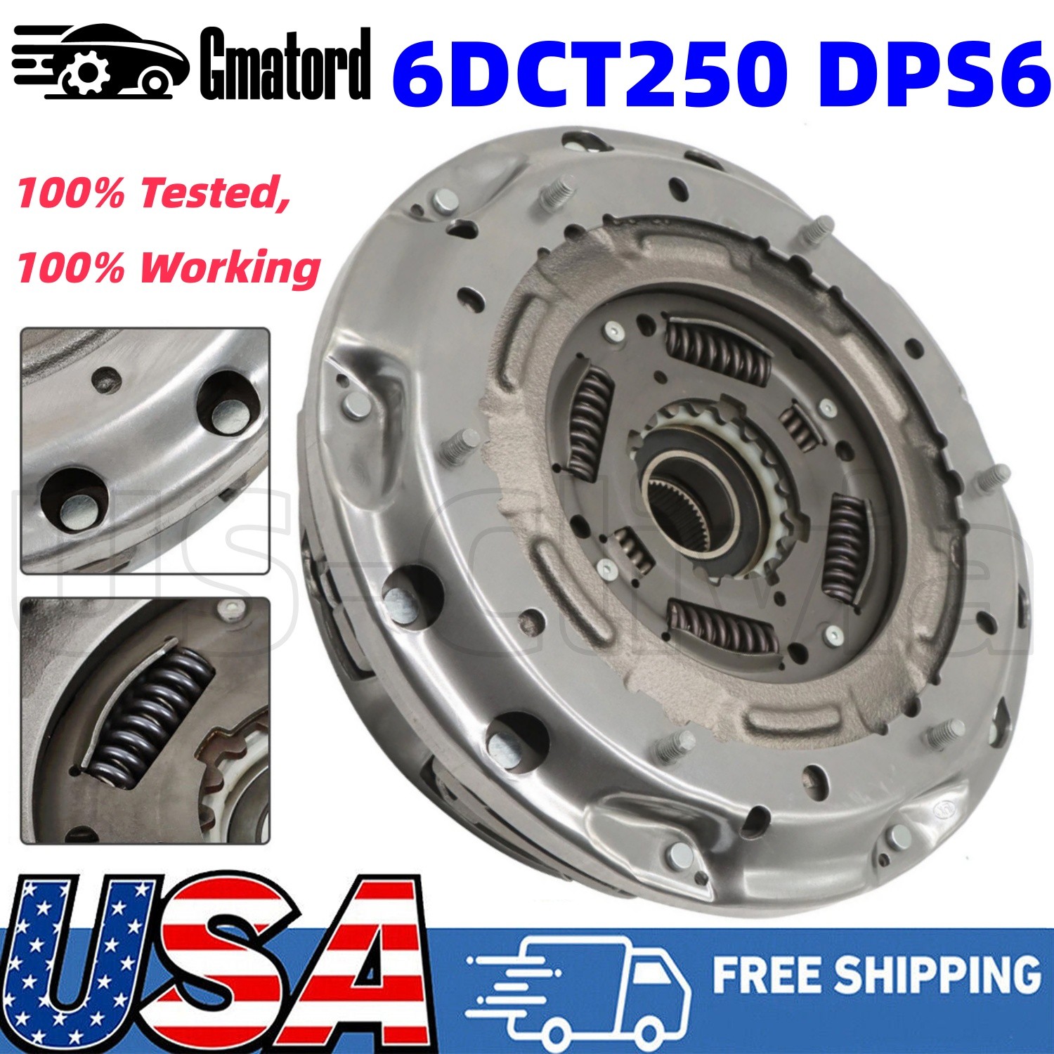 6DCT250 DPS6 Auto Transmission Dual Clutch Assembly For Ford Focus Fiesta LUK US