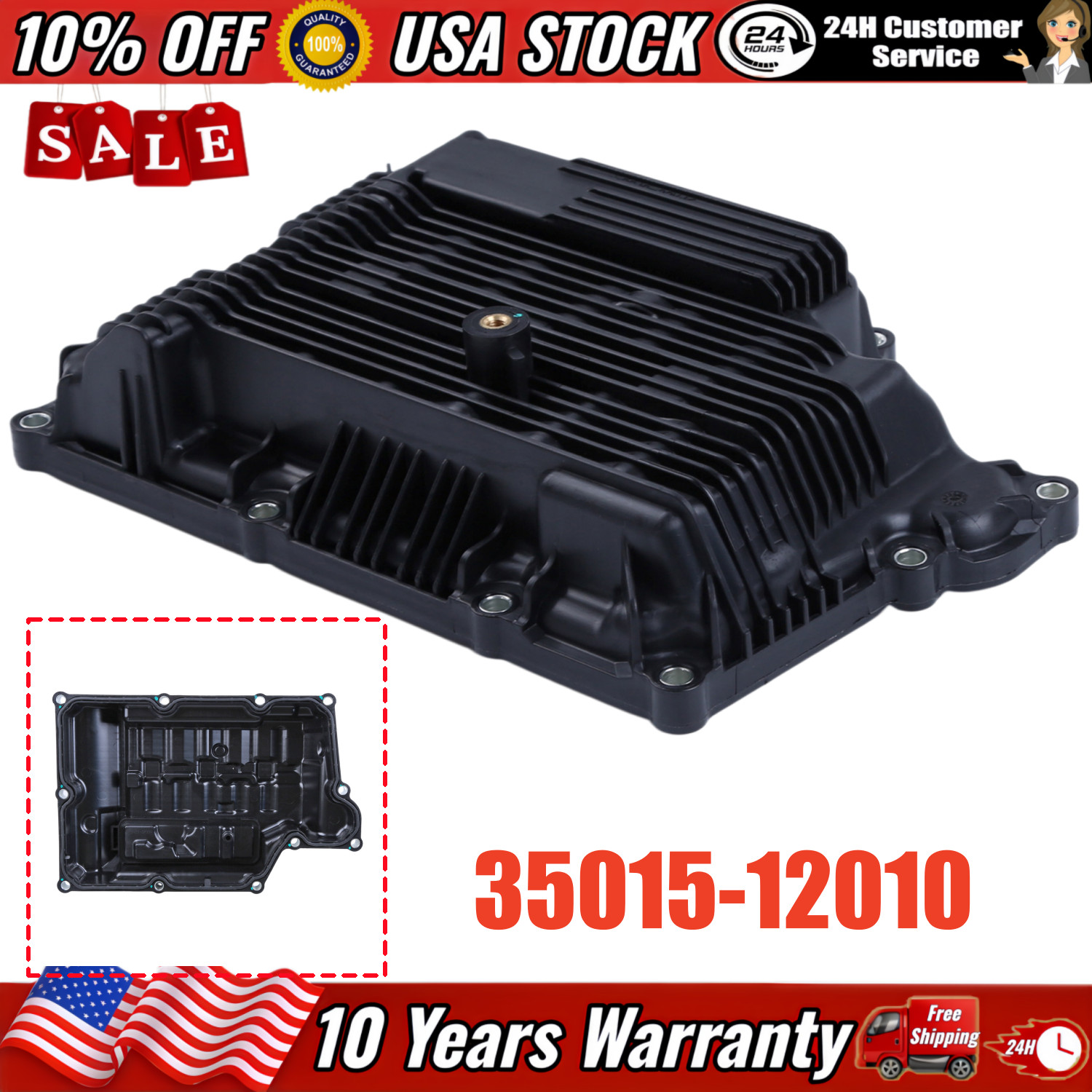 35015-12010 Transmission Oil Pan for Toyota Corolla 2.0L 2019-2022 Lexus UX200
