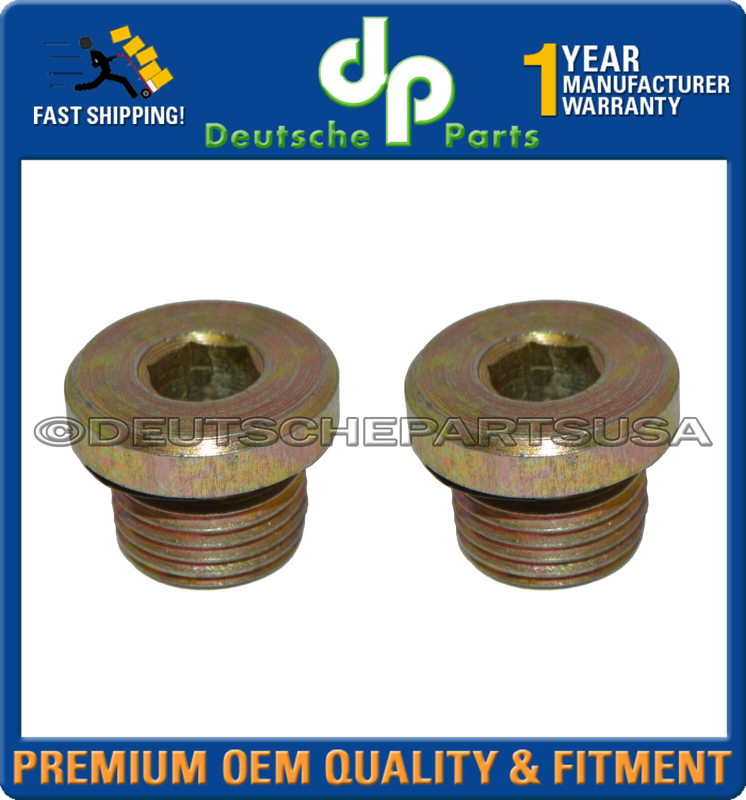 Porsche 911 Boxster Cayman AT Drain Plug 986 397 013 01 98639701301 Set of 2