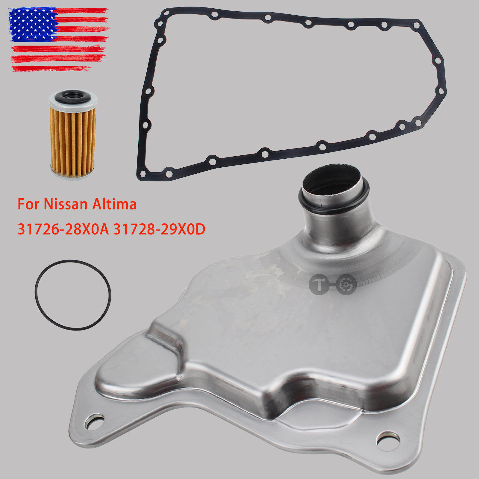 For 2016-2020 Nissan Transmission Oil Filter +GASKET 31728-29X0D 31726-28X0A