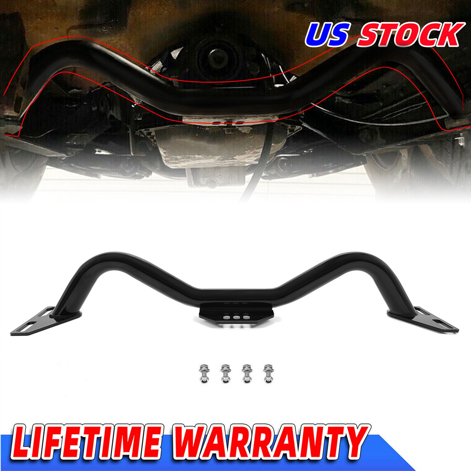 Adjustable Transmission Crossmember Mount For 1963-1987 Chevy GMC C10 2WD Trucks