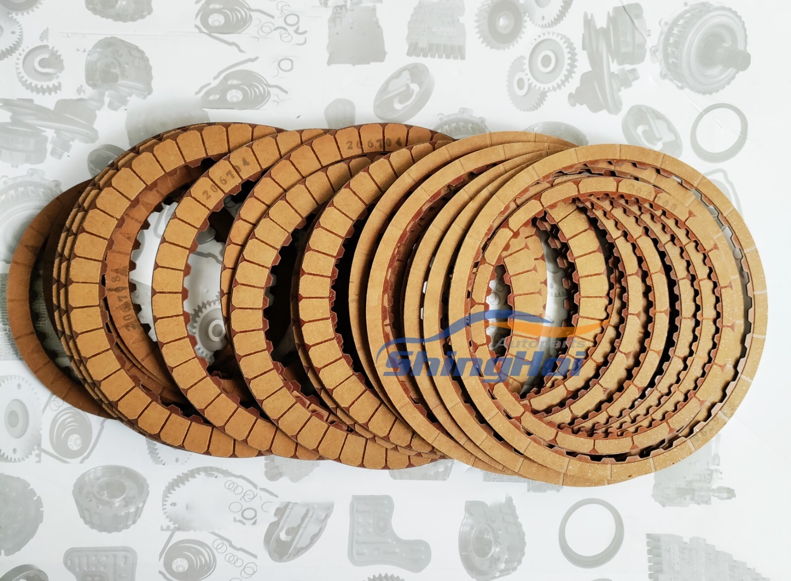 AC60E/F AC60E AC60F Transmission Overhaul Clutch Friction Plates For Toyota