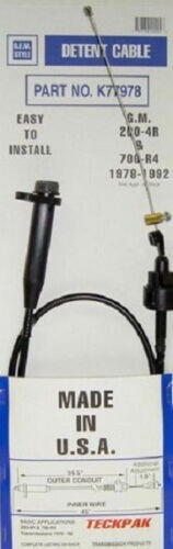 700R4 700 2004R 4L60 TV Detent Kickdown Cable 1982-1992 Teckpak K77978