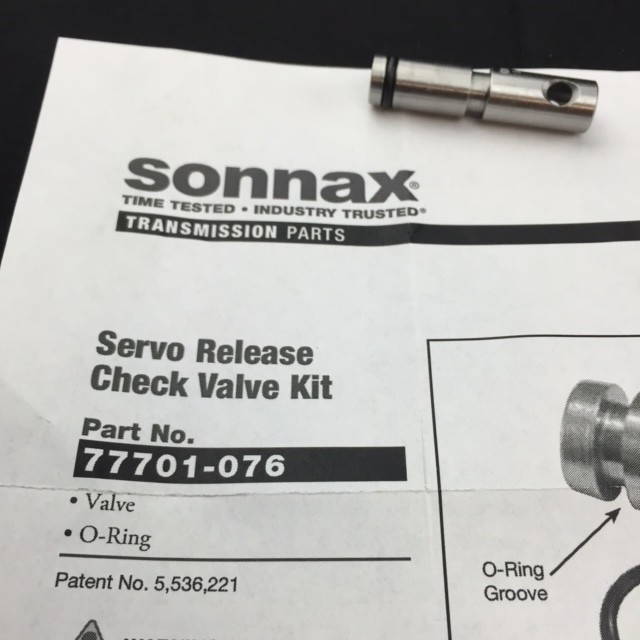 Sonnax 4L60 4L60E 4L65E 4L70E Servo Release Check Valve Chevrolet Shift Upgrade