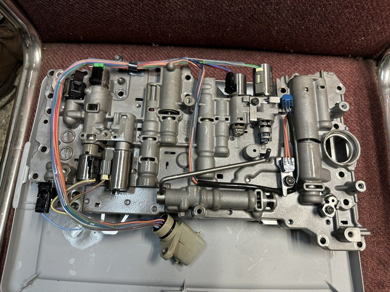 A750 E A750F TOYOTA TRANS VALVE BODY 7 SOLENOID CAST 8850 VB PLATE CODE T05 T06