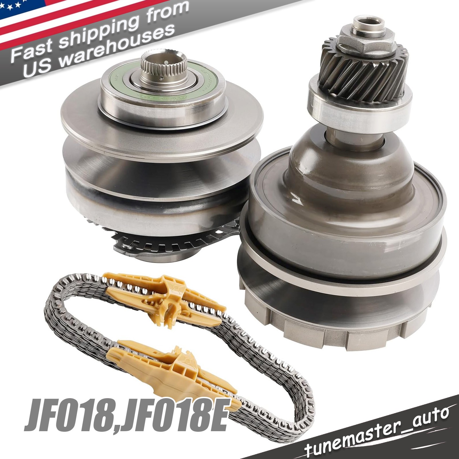 JF018 JF018E CVT Auto Transmission Pulley With Belt Chain For Nissan Gearbox USA