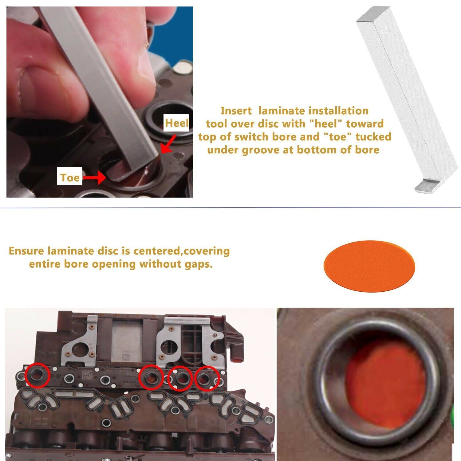 Pressure Switch Install Tool Repair Kit for GM Transmissions 6T70 6T75 6L80 6L45