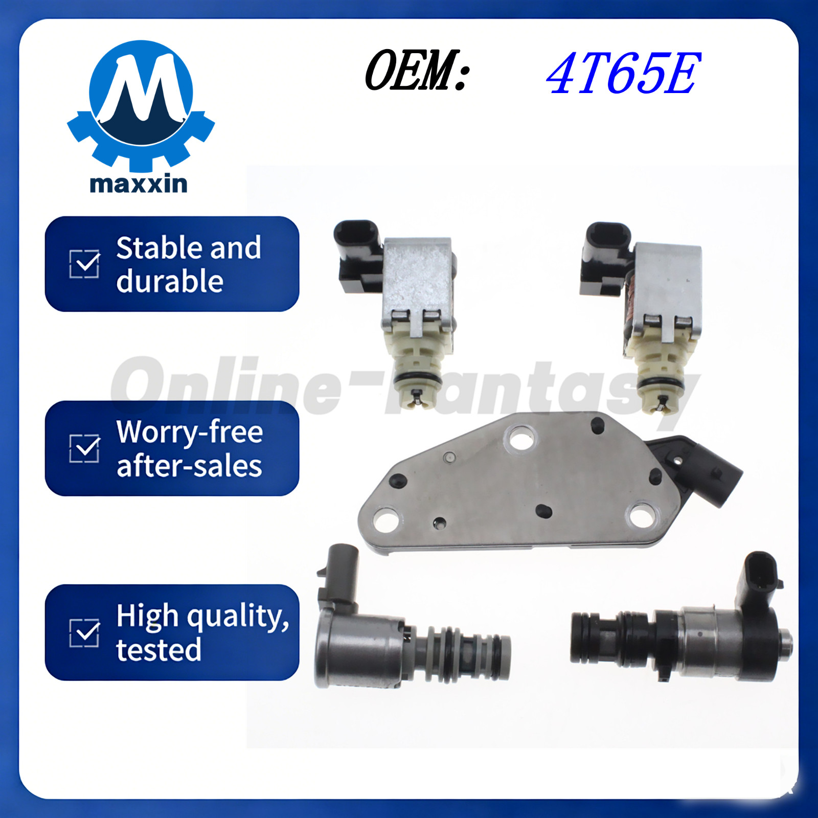 OEM 4T65E Transmission Solenoid Kit TCC EPC For GM Buick Pontiac Chevy 1997-2011