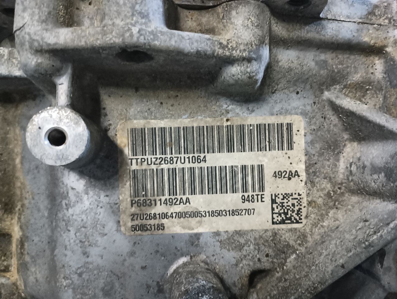 FWD Automatic Transmission from 2018 Dodge Promaster City 2.4L 12088662