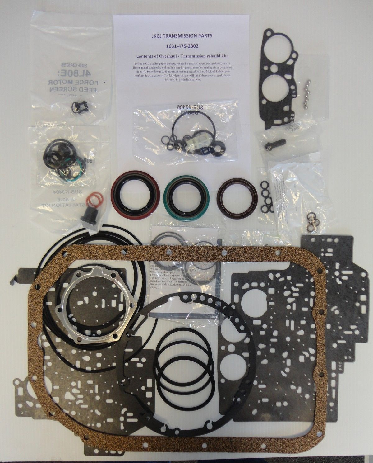 KM175-6 F4A23-2 4-Speed Transmission Master Rebuild Overhaul Kit 1990-98 Hyundai