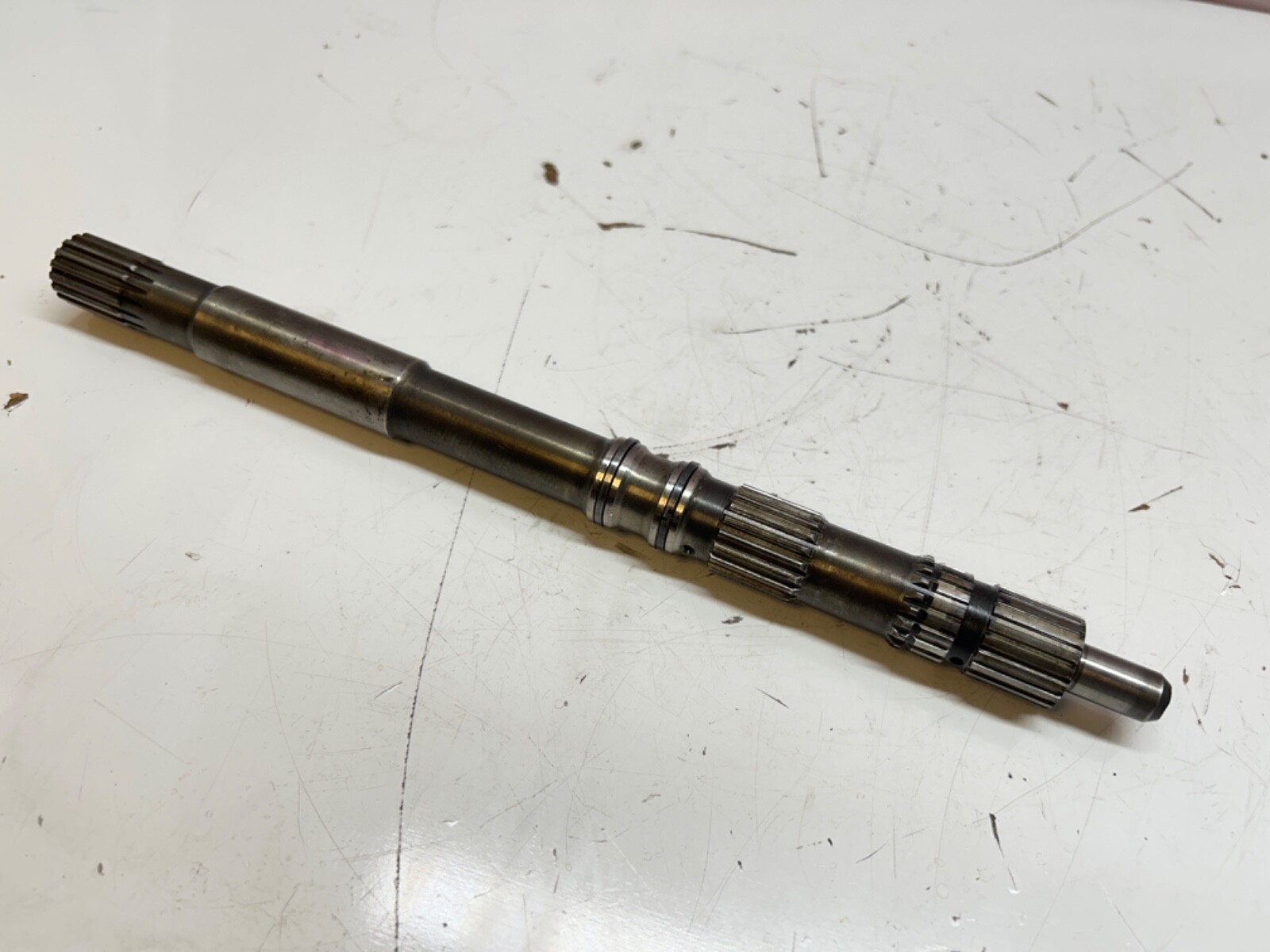 GM POWERGLIDE AUTOMATIC TRANSMISSION INPUT SHAFT 17-19 SPLINE 12 7/8 LONG CHEVY