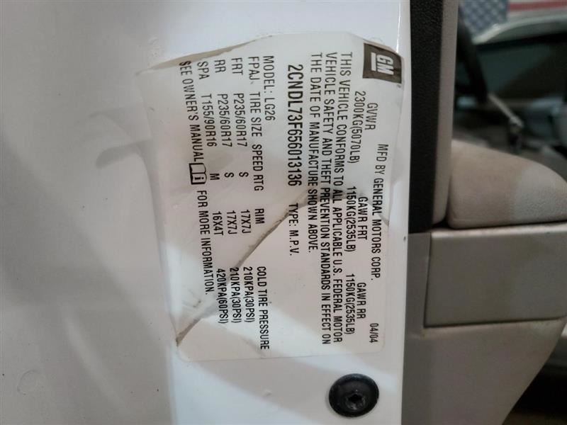 2005 2006 Chevrolet Equinox Transfer Case 19132828 05-06