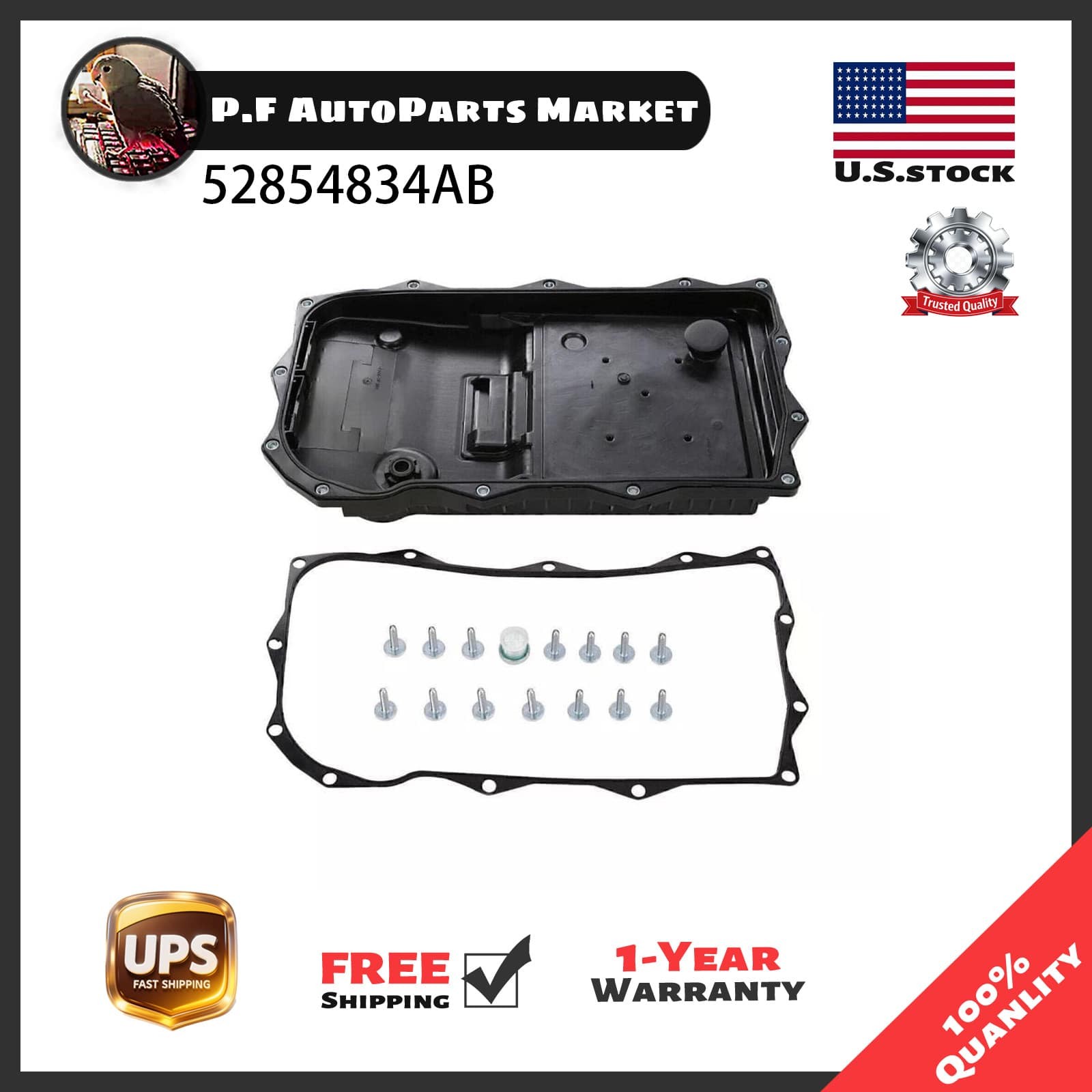 Gearbox Transmission Oil Pan Fits Dodge Charger 2015-2017 Auto Housing