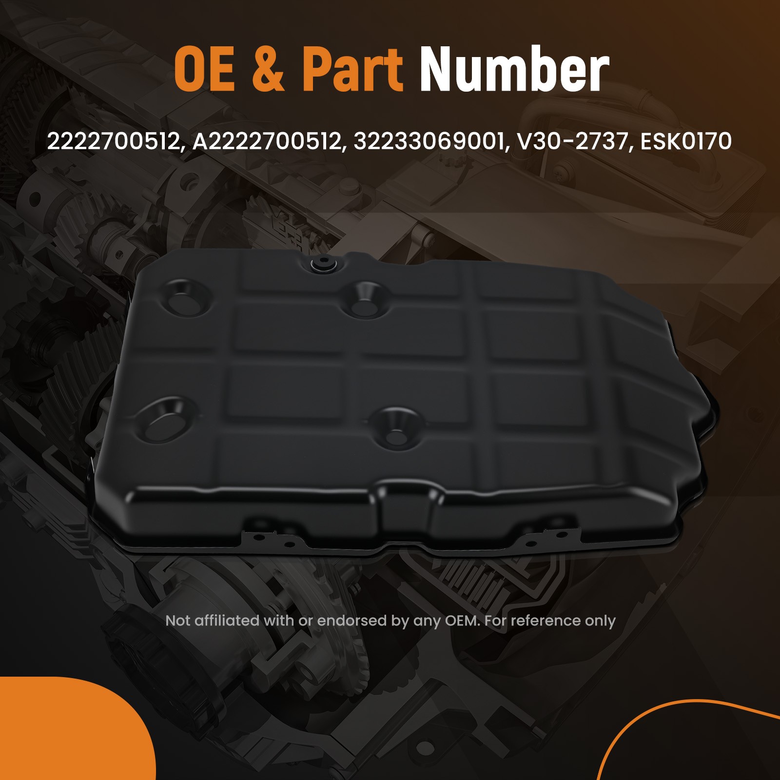 Transmission Oil Pan for Mercedes GLE-Class 2016-2017 A2222700512