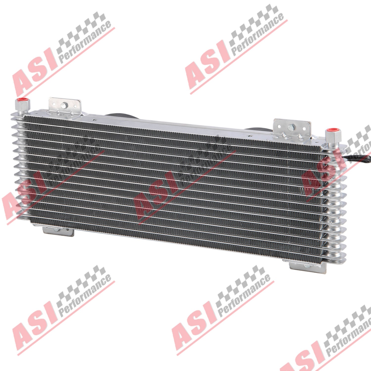 ASI Transmission Oil Cooler+Shroud 6” Fans Tru-Cool 40K GVW For Light Truck