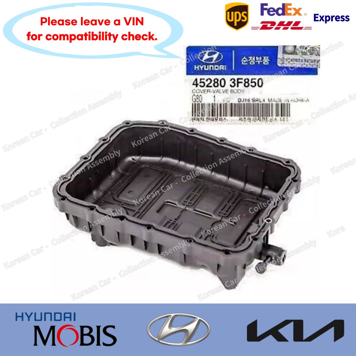 452803F850 Genuine Transmission Oil Pan Cover for Hyundai Santa Fe 2.4L 2017-20