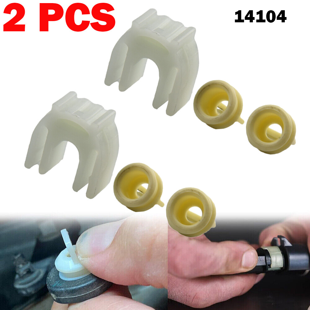 2PCS Transmission Shifter Linkage Cable Bushing Repair Kit 14104 For Chevy