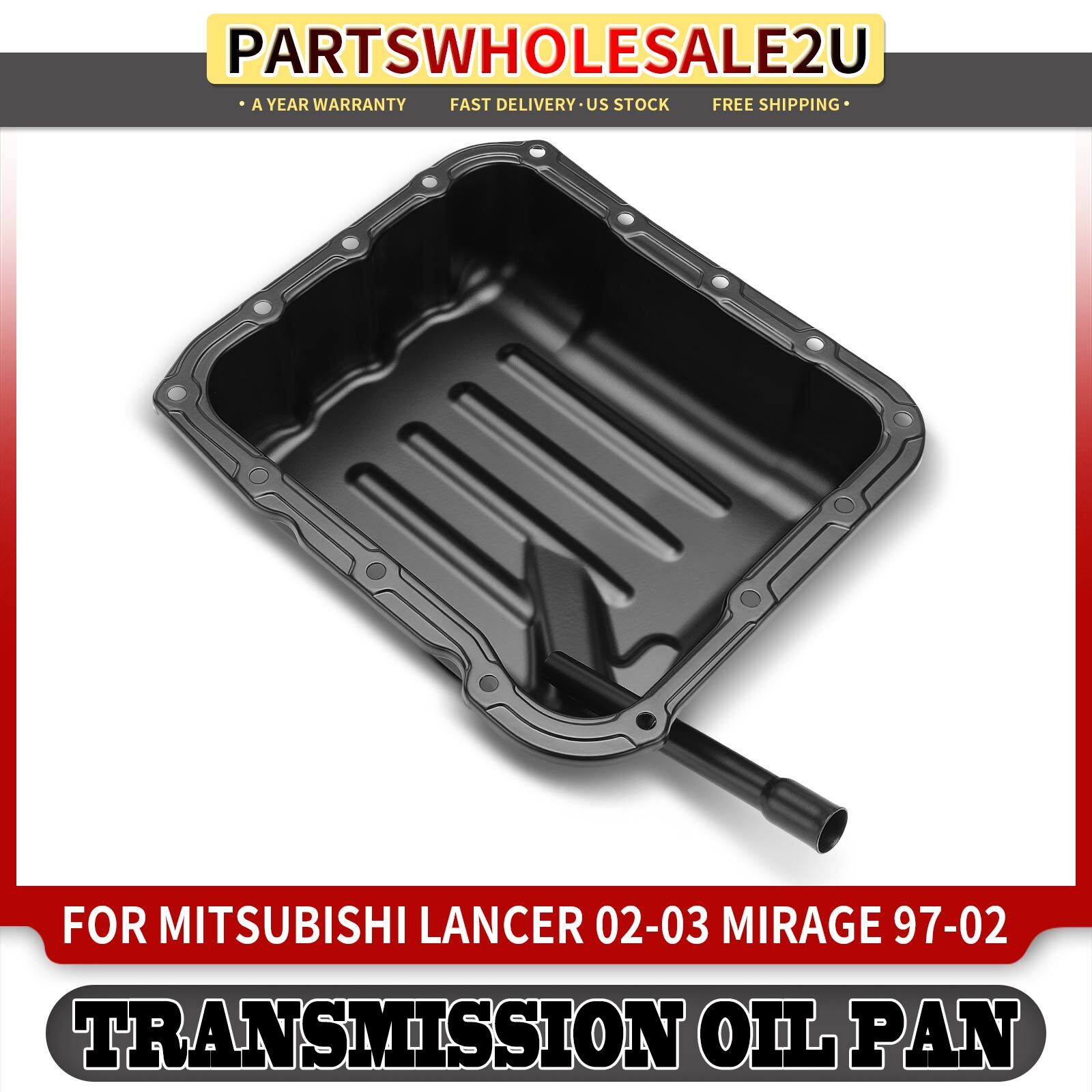 Transmission Oil Pan for Mitsubishi Lancer 2002 2003 Mirage 97-02 1.5L 1.8L 2.0L