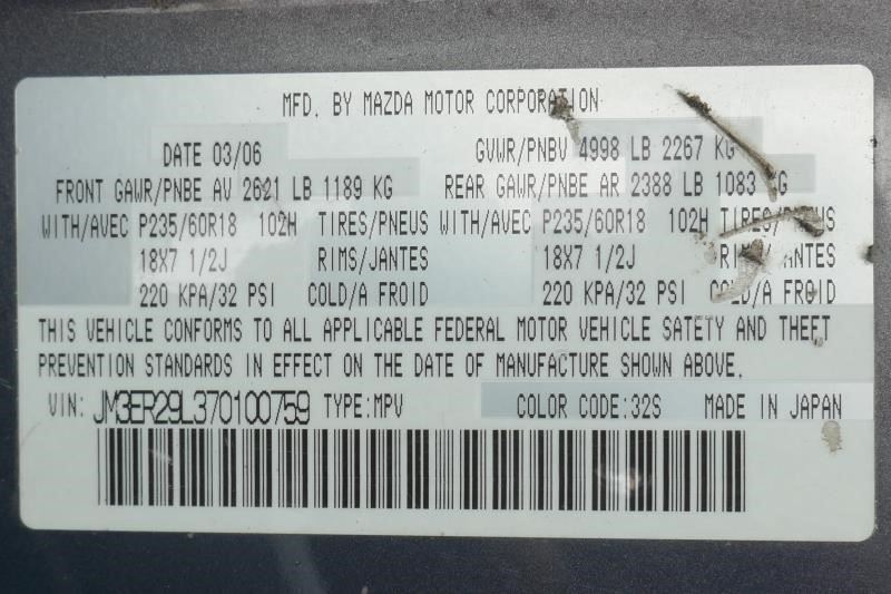 Automatic Transmission 109K miles AWD Fits 07-08 MAZDA CX-7 1660751