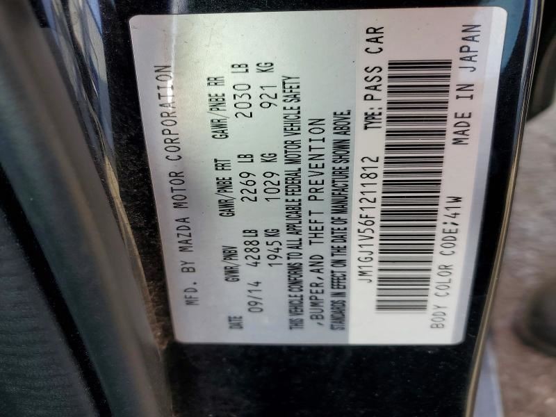 Automatic Transmission 2.5L Fits 14-15 MAZDA 6 1429067