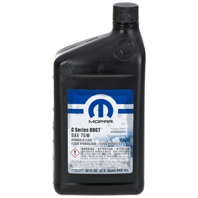 FLUID 1 QUART DDCT C635 HYDRAULIC CONTROL UNIT TRANSMISSION MOPAR 68092638AC