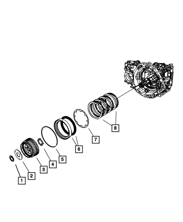 Genuine Mopar Snap Ring 4505591ab