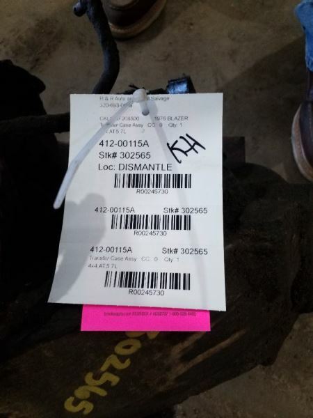 Transfer Case Automatic Transmission Fits 73-76 BLAZER/JIMMY (full size) 245730