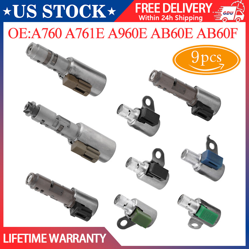9Pcs 6-Speed Transmission Shift Solenoid Kit For IS250 IS350 GS430 GS300 A960E