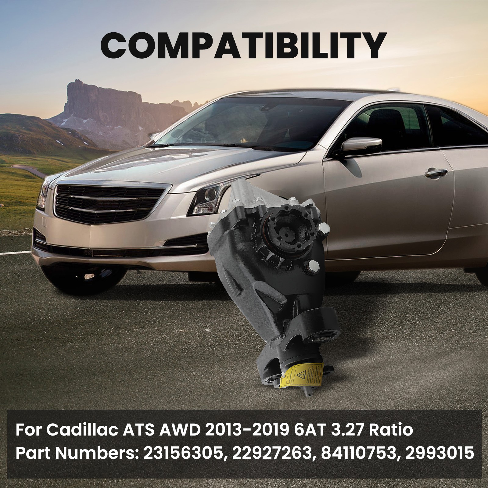 Rear Differential Axle Carrier 3.27 Ratio for Cadillac ATS 13-19 6AT 23156305