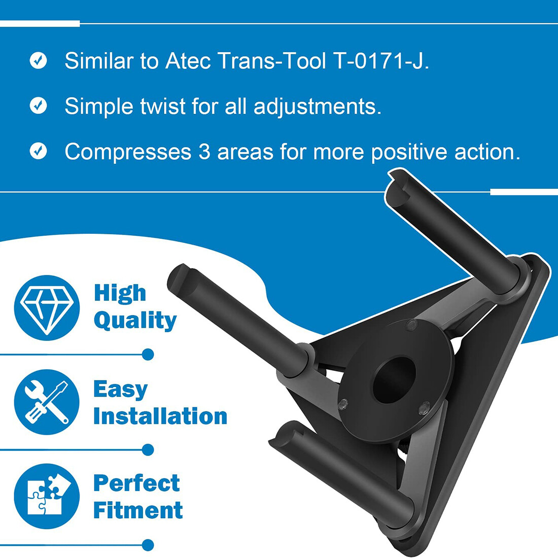 T-0171-J Adjustable Transmission Clutch Drum Spring Compressor Adapter T-0171-A
