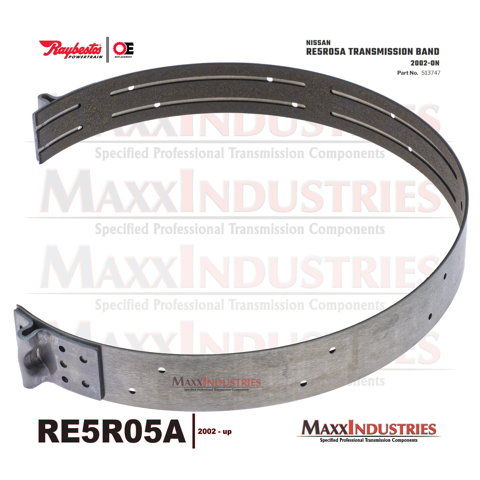 RE5R05A Transmission Band High Energy Raybestos Pathfinder Q45 Frontier 350Z 02+