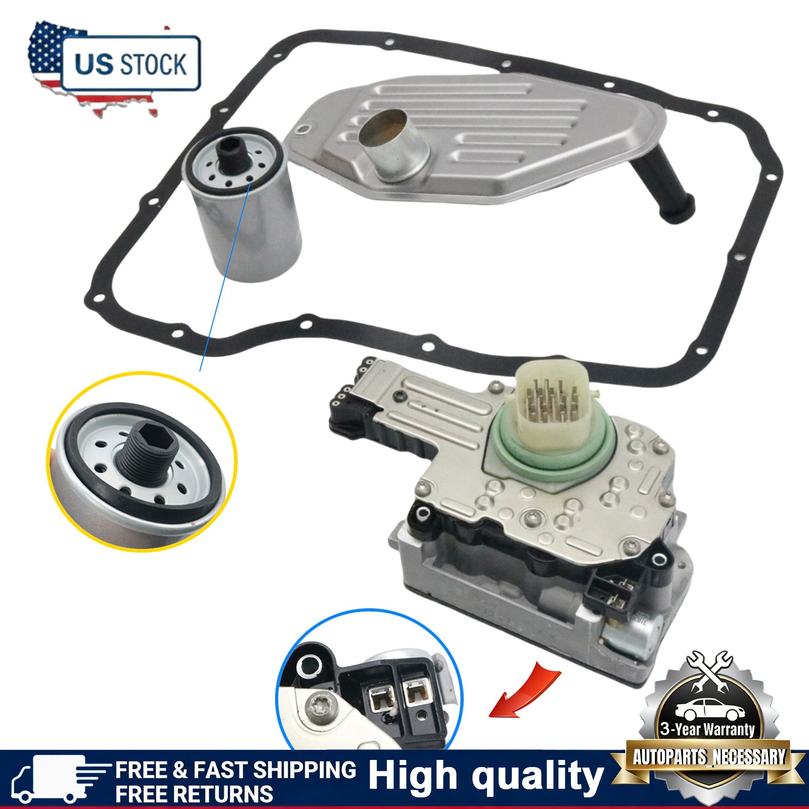 Shift Solenoid 4WD Filter Service Kit Fits Dodge Jeep 545RFE 45RFE 68RFE 2004-up