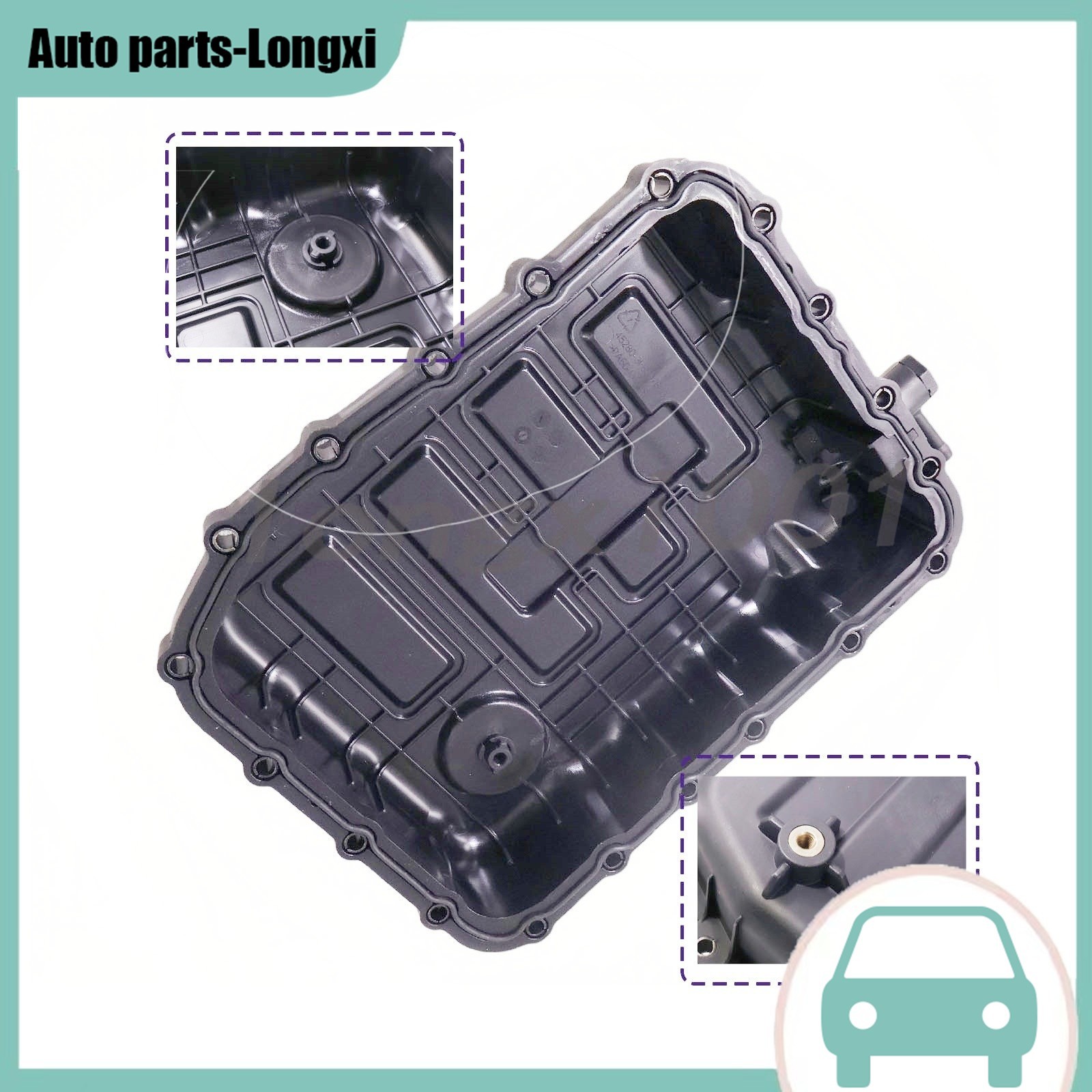 Transmission Oil Pan Fits for 2017-2020 Santa Fe Tucson Sorento Sportage 2.4L US
