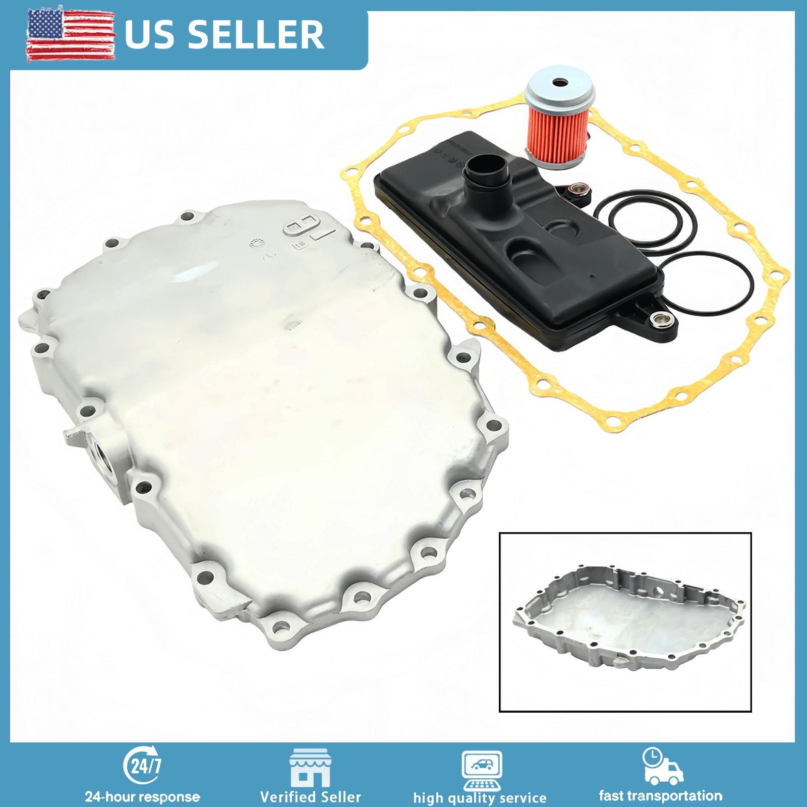 Transmission Oil Pan&Filter&Gaskets Kit For Honda HR-V Fit Civic 1.5L 2.0L L4
