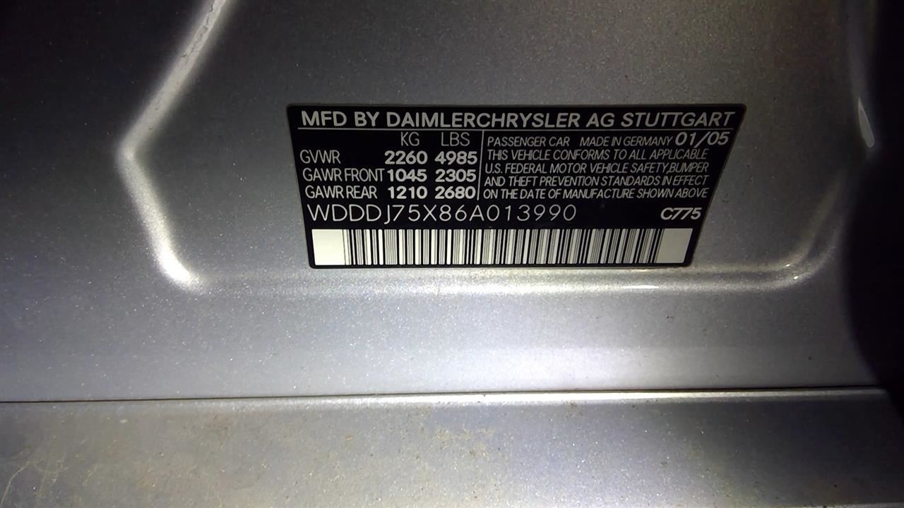 Mercedes CL-Class Automatic Transmission 215 Type CL500 Fits 04-06 4893721
