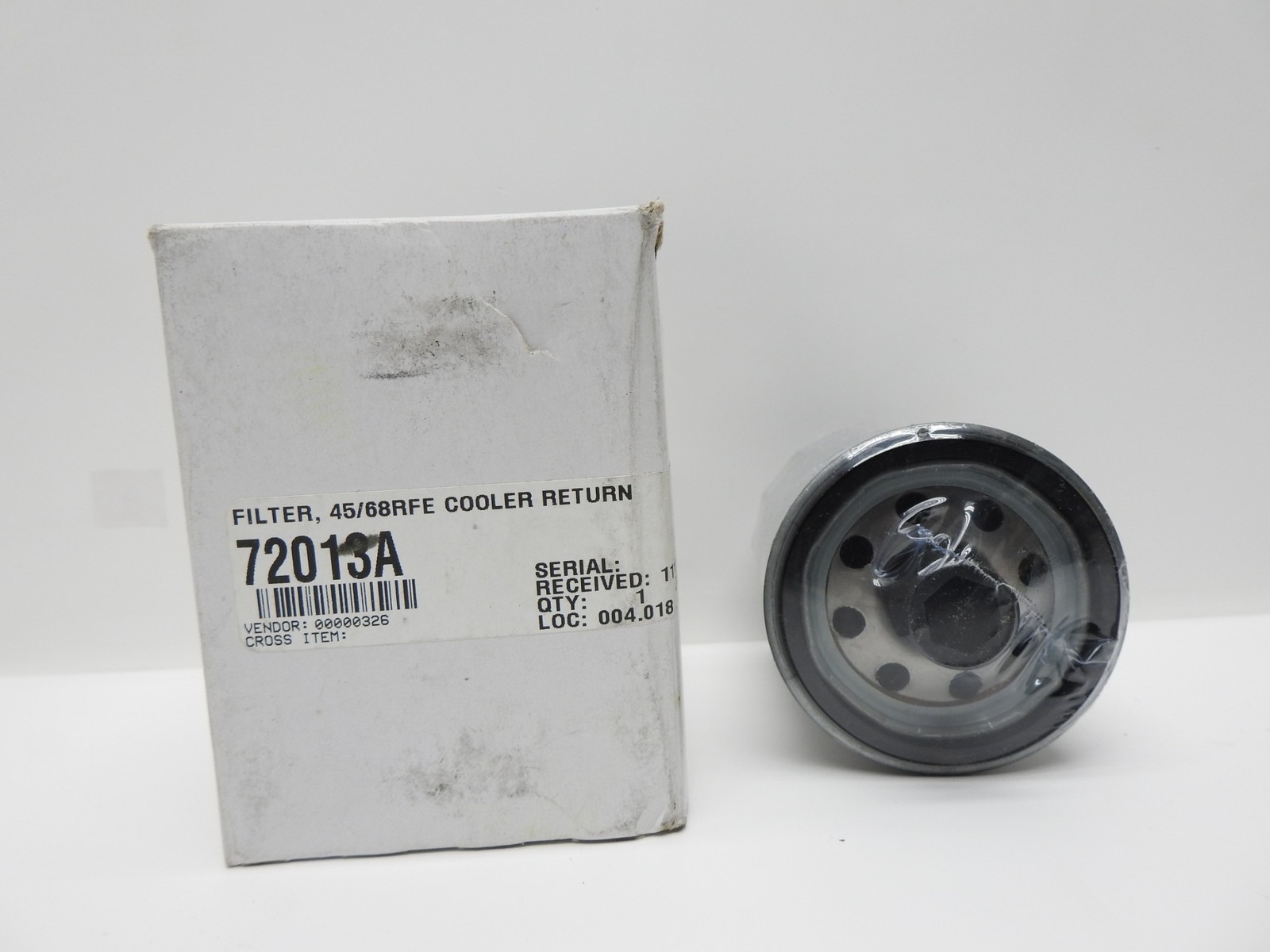 72013A – Filter, Dodge 45RFE/68RFE Cooler (Spin-On) 1999-UP – NEW