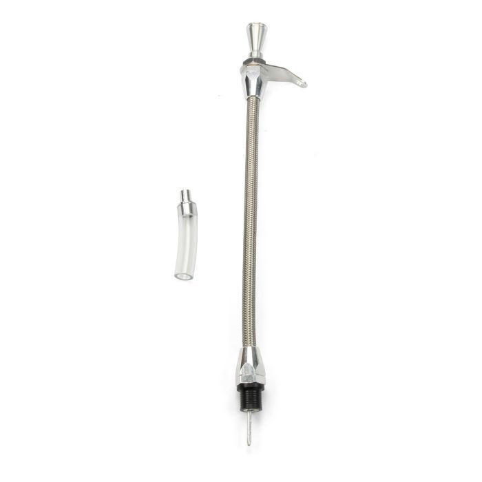 LOKAR Transmission Dipstick for TH350 – Flexible Braided Stainless Housing